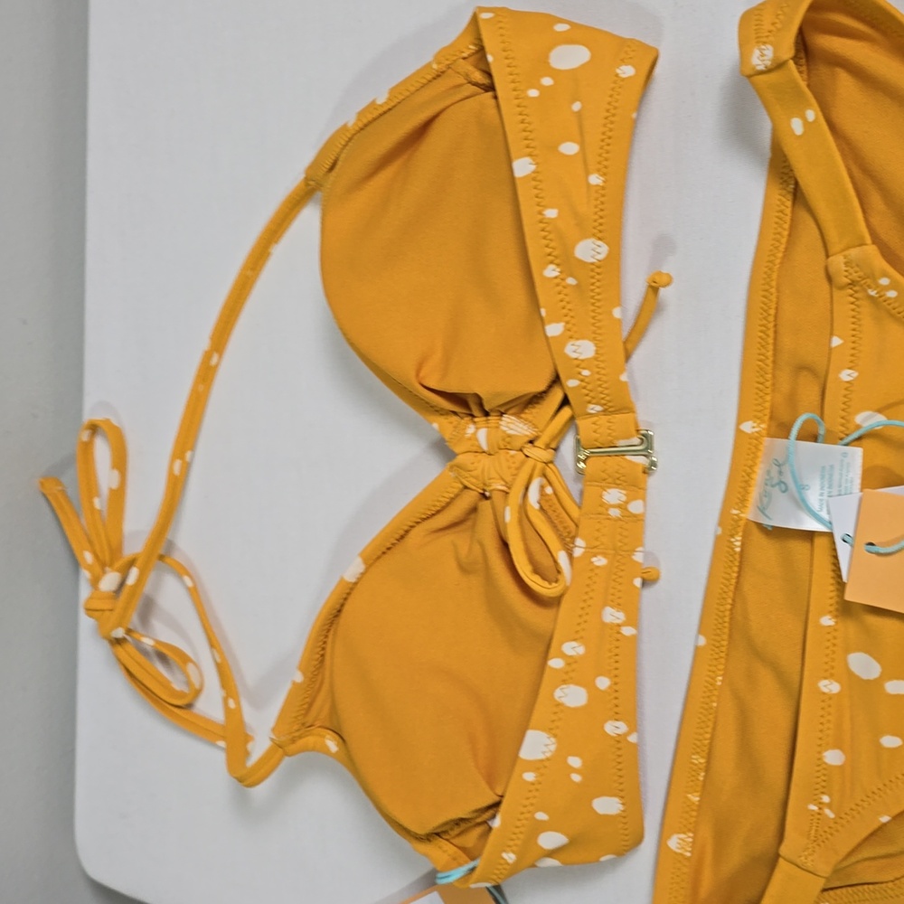 NWT Kona Sol polka dot bikini hipster swimsuit - Picture 5 of 5